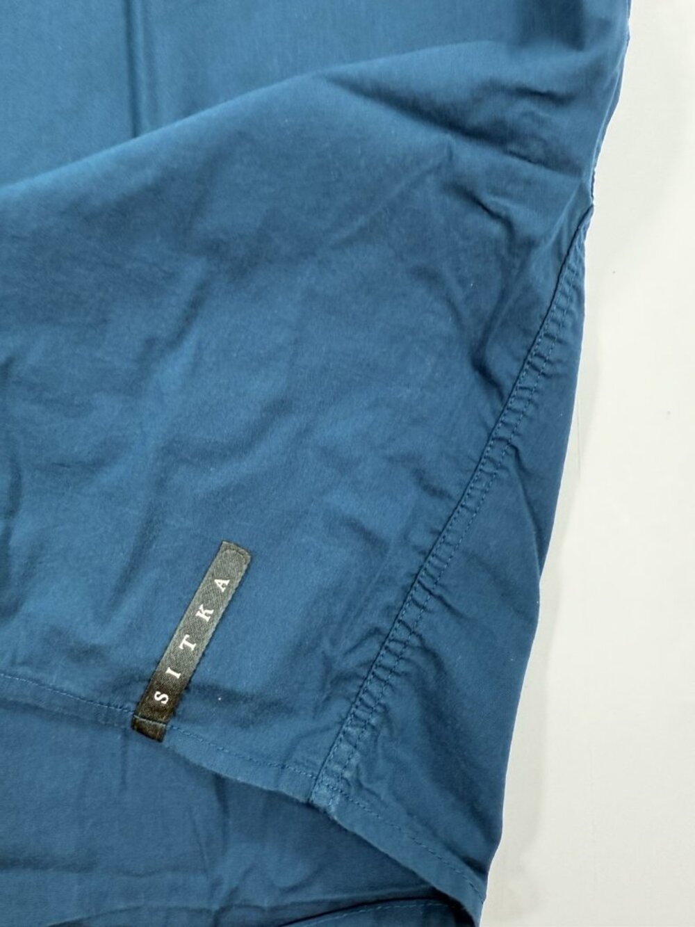Sitka Mens Shop Shirt Short Sleeve Button Up Size 2XL Blue Outdoor Workwear - Picture 6 of 16